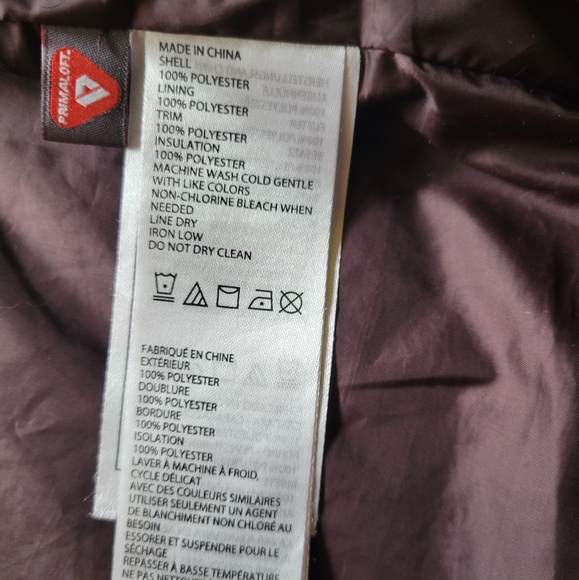 prAna Gray and Purple Quilted Sleeve Coat Size Medium - Picture 11 of 11